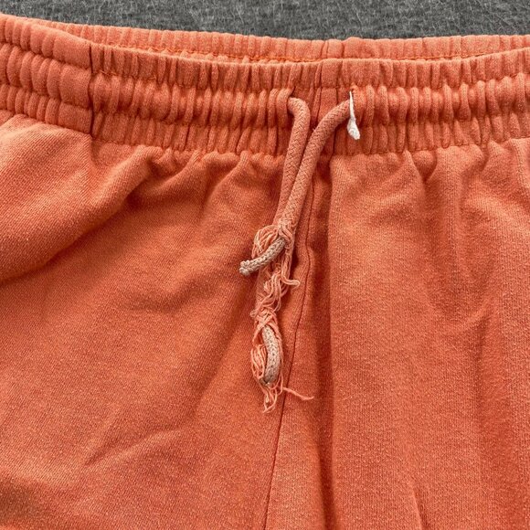 ACDC Shorts Tour Band Classic Rock Conceret XL Orange Lounge Sweatshorts *FLAW - Picture 3 of 11